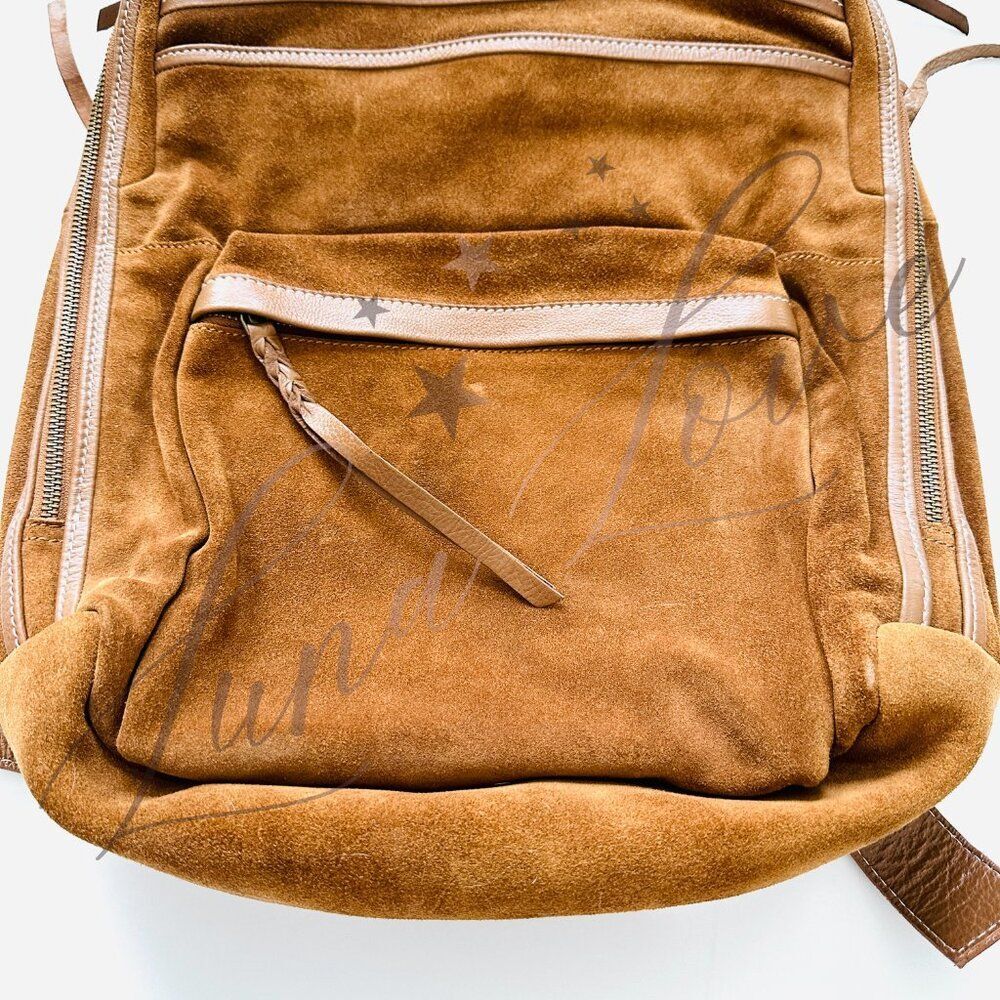 FREE PEOPLE We The Free Bexley Suede Backpack In Tan NWT - Picture 4 of 12